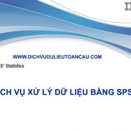 HƯỚNG DẪN PHÂN TÍCH SỐ LIỆU BẰNG SPSS PHẦN 2