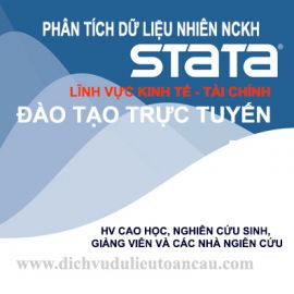 KHÓA PHÂN TÍCH DỮ LIỆU TRONG KINH TẾ TÀI CHÍNH BẰNG STATA