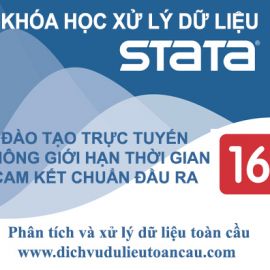 KHÓA ĐÀO TẠO PHÂN TÍCH DỮ LIỆU BẰNG STATA